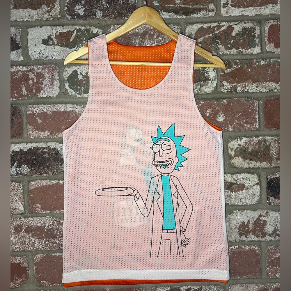 Rick & Morty Steel Reserve Reversible Basketball Mesh Tank top - Picture 5 of 8
